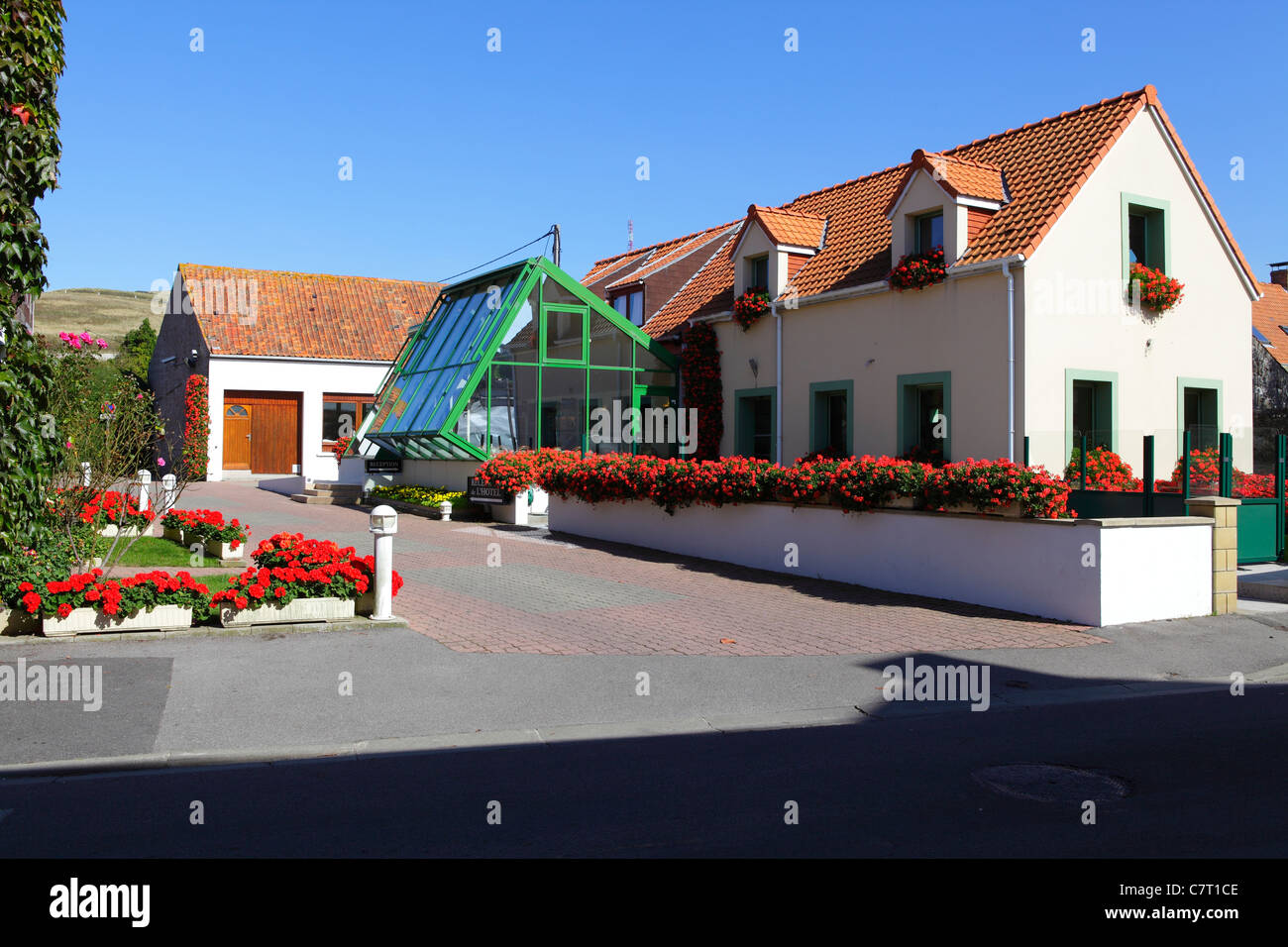 Accomodation in France near Calais Hotel de L'Escale Stock Photo