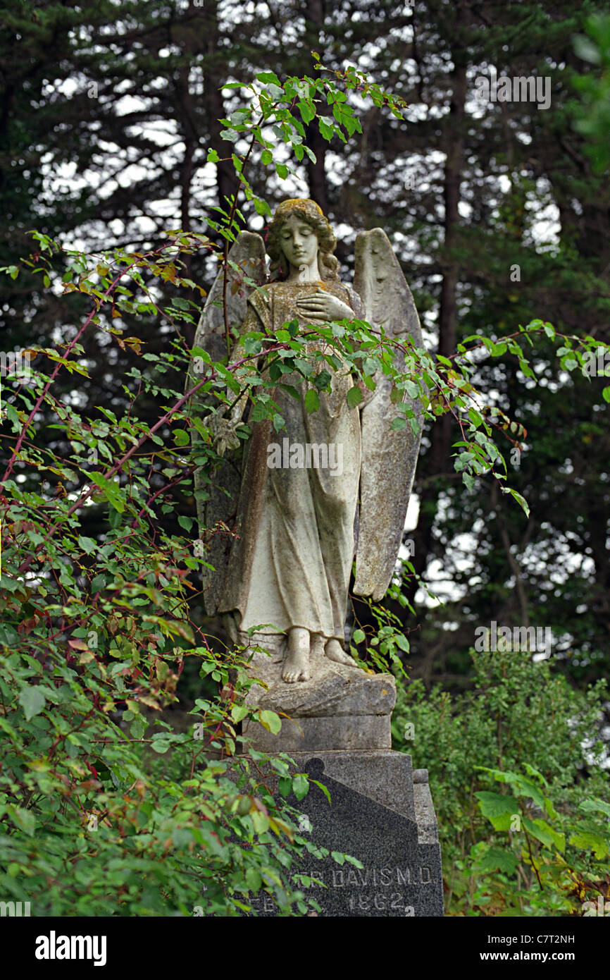 Cemetery Angel, Manchester, California Stock Photo