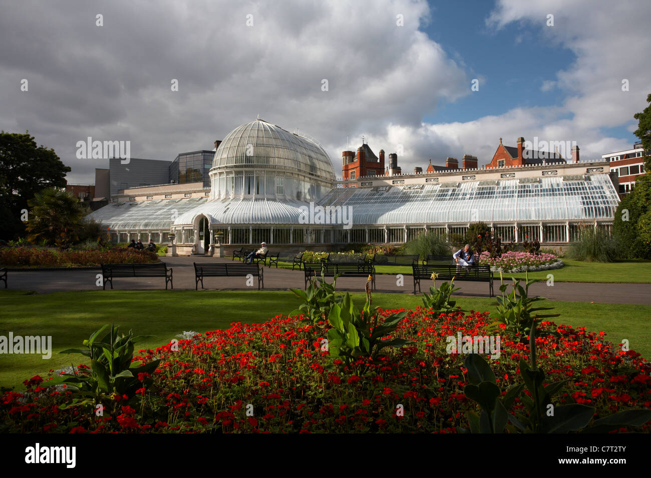 The Palm House, Botanic Gardens, Belfast, Northern Ireland, UK Stock