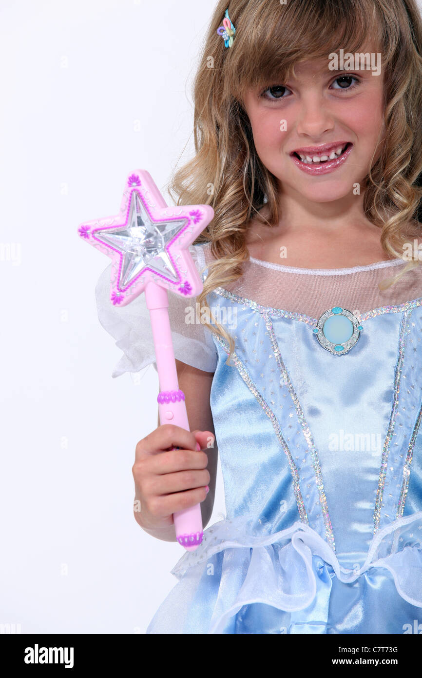 Little girl dressed as princess Stock Photo - Alamy