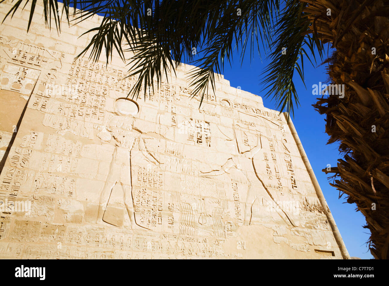 First Pylon at Medinet Habu, the Mortuary Temple of Ramses III on the ...