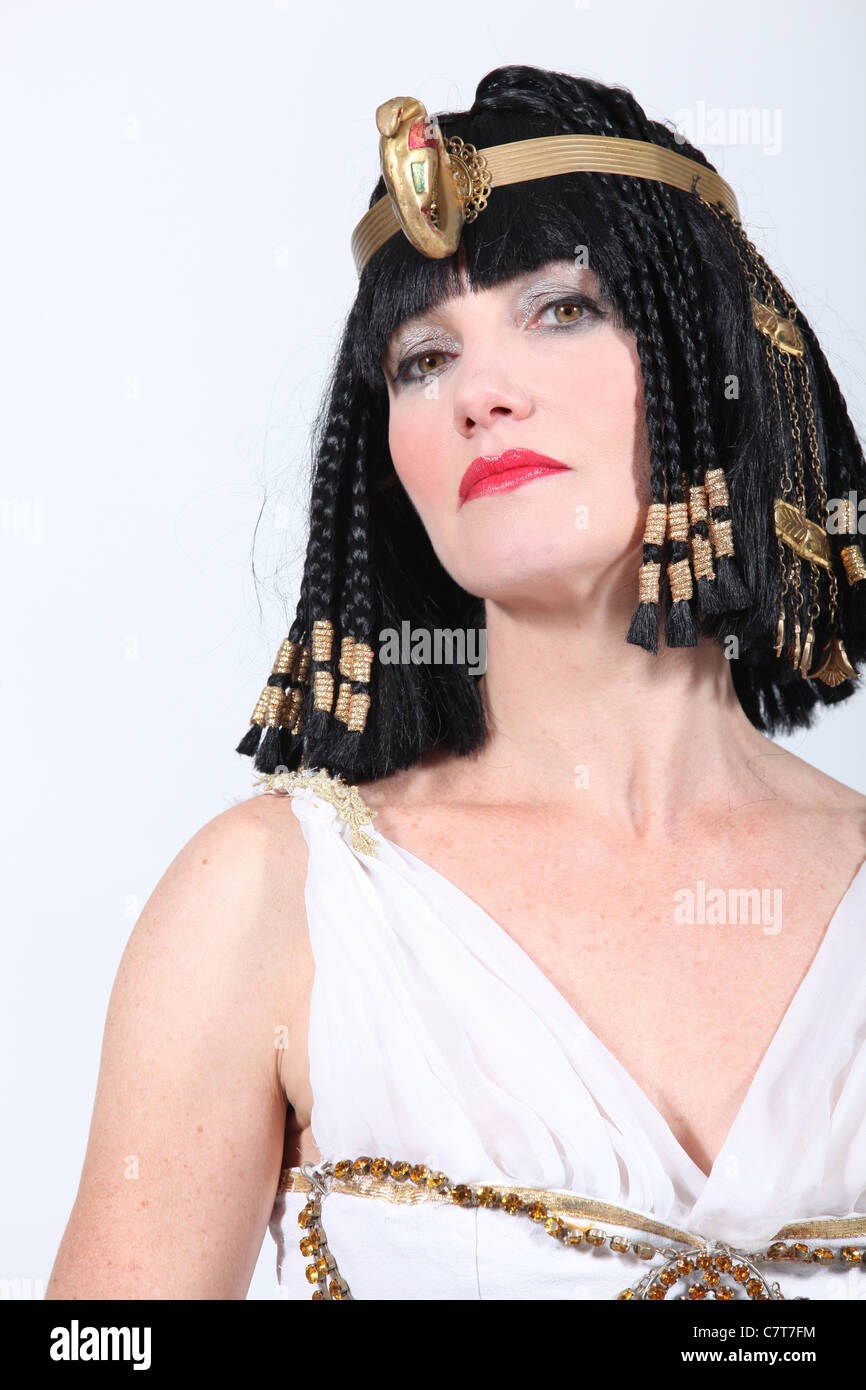 Woman in Cleopatra costume Stock Photo - Alamy