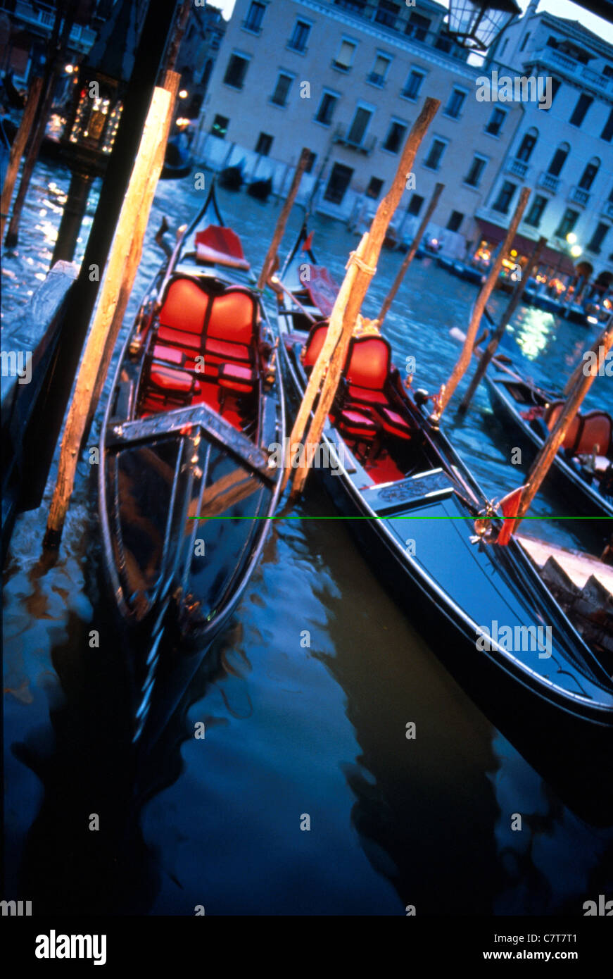 Gondolas in Venice Stock Photo
