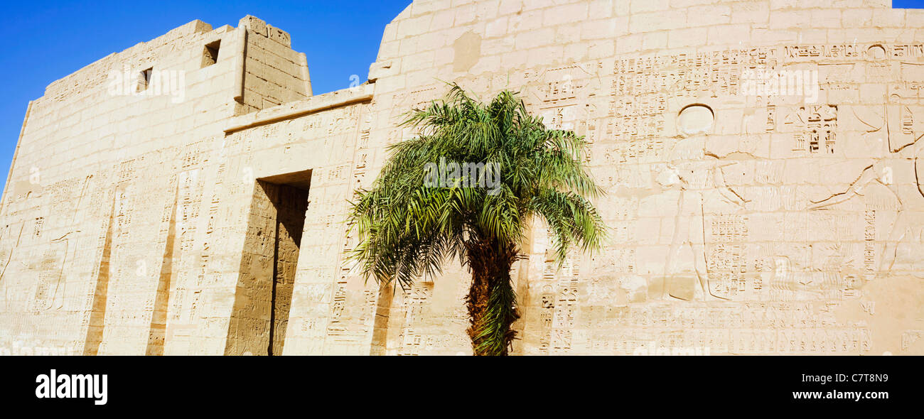 First Pylon at Medinet Habu, the Mortuary Temple of Ramses III on the ...