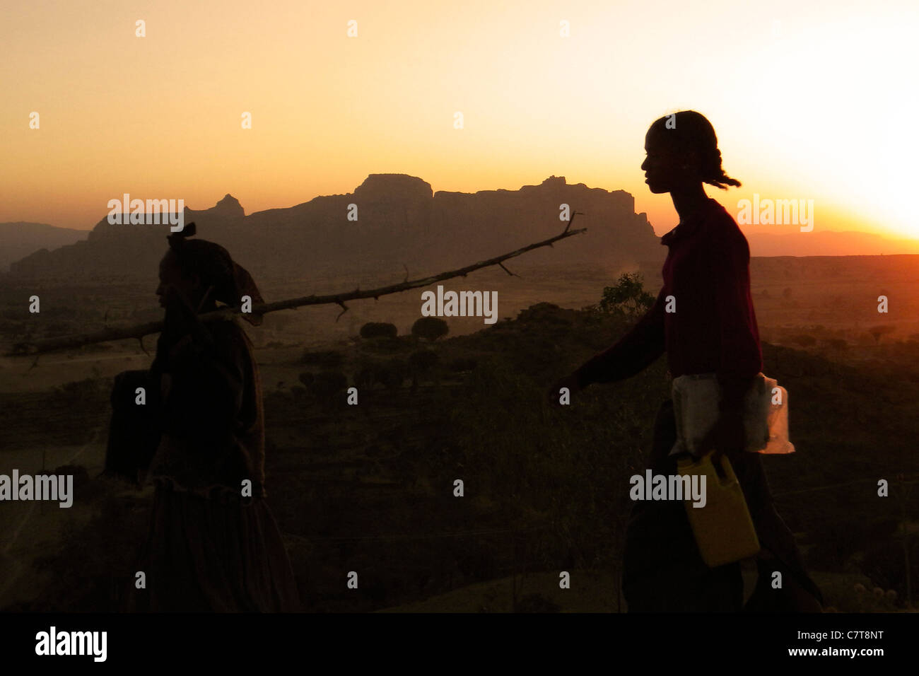 Ethiopia, Tigray Valley, day life Stock Photo