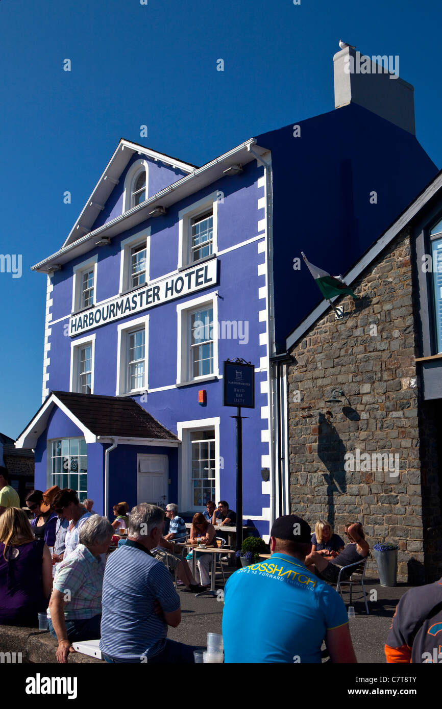 The Harbourmaster Hotel Aberaeron Cardigan Bay West Wales UK Cardigan Bay Seafood Festival. Stock Photo