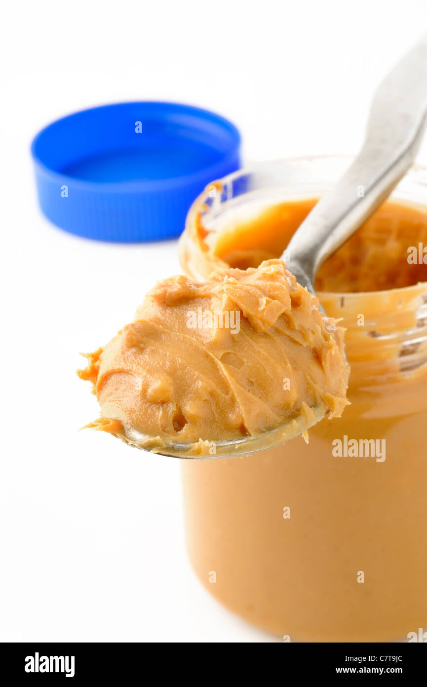 Spoonful Of Peanut Butter Stock Photo Alamy spoonful-of-peanut-butter-stock-photo-alamy
