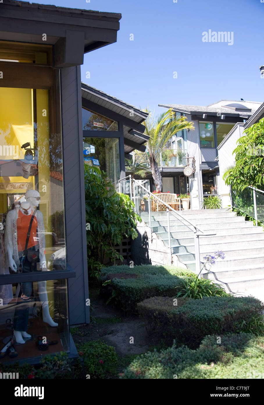 Laguna Beach Forest Avenue shops in town center Stock Photo Alamy