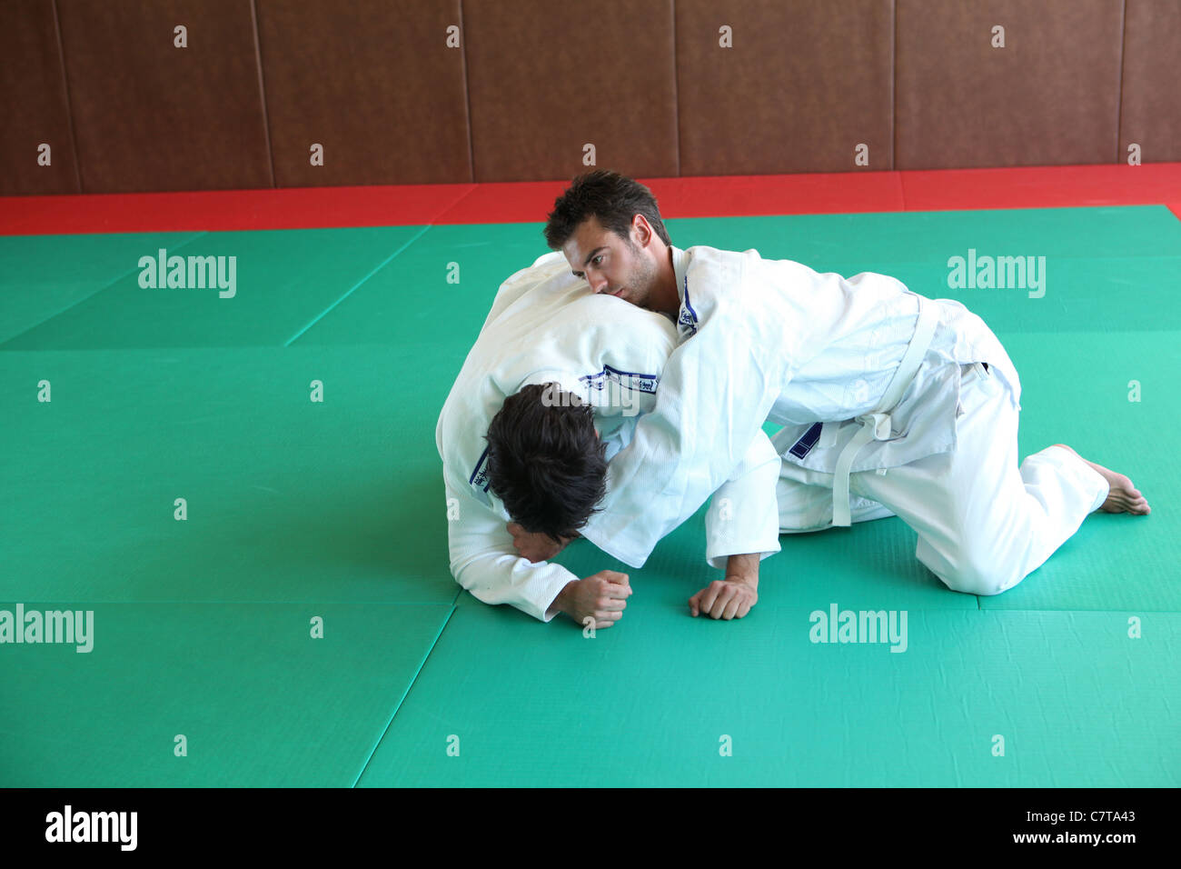 Judo hold down Stock Photo Alamy