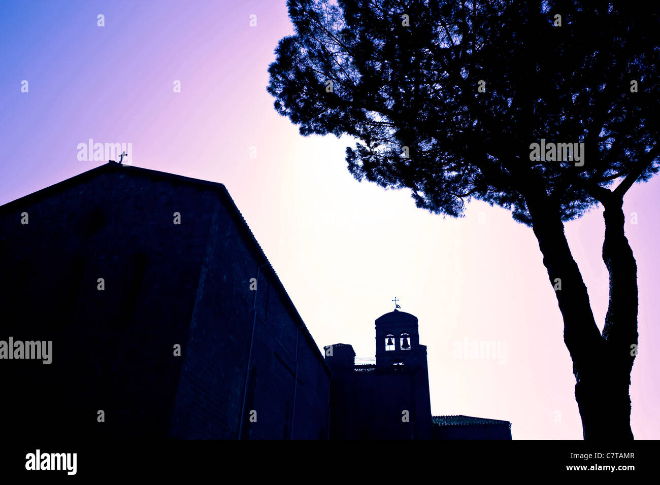 Italy, Lazio, Viterbo, San Francesco Church Stock Photo