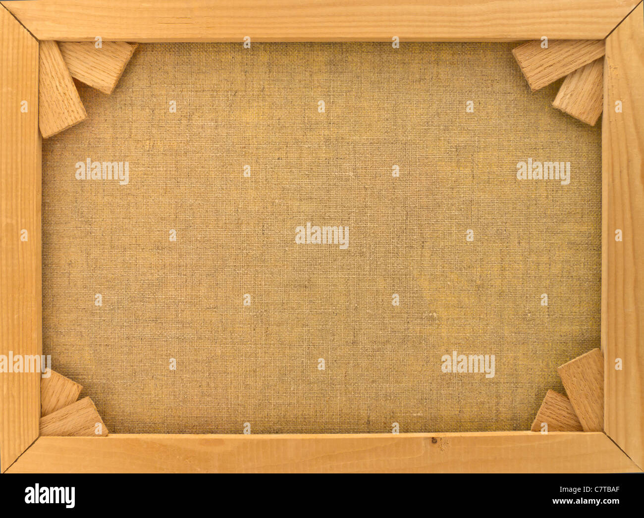 Back of Canvas Stock Photo Alamy