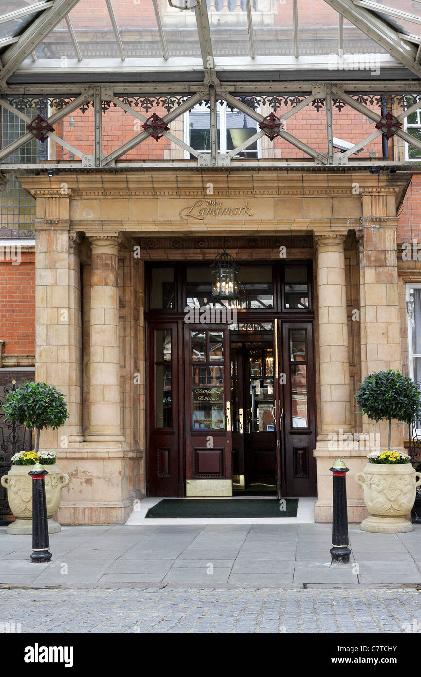 The rear and often used Place entrance to the Landmark Hotel