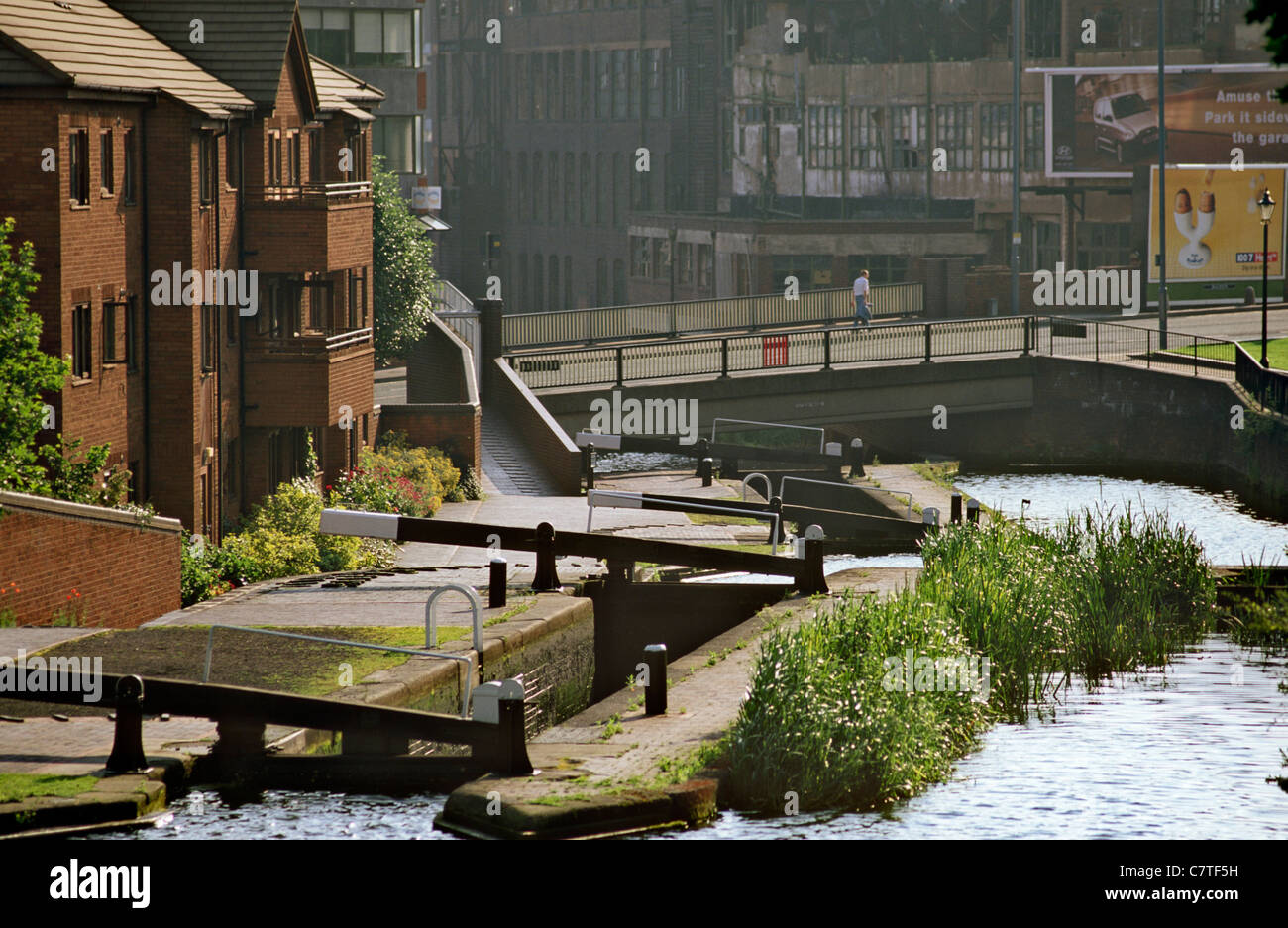 Farmers Bridge Locks,near Cambrian Wharf. Birmingham Stock Photo Alamy