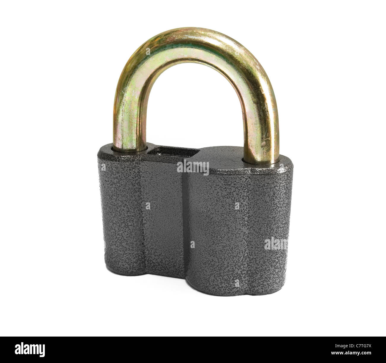 padlock is isolated on a white background Stock Photo - Alamy