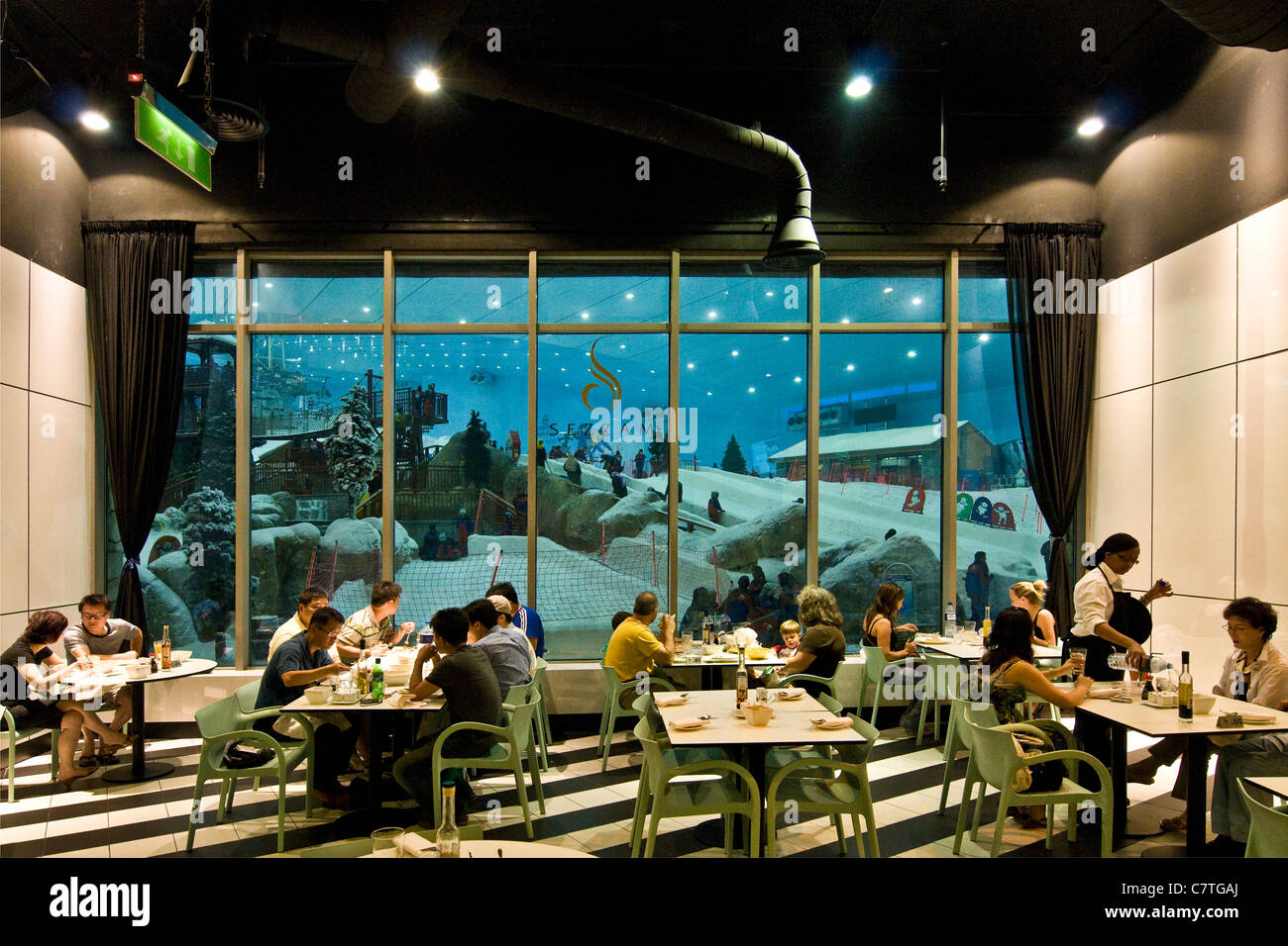 Dubai, United Arab Emirates, Ski Dubai Mall of the Emirates Stock Photo
