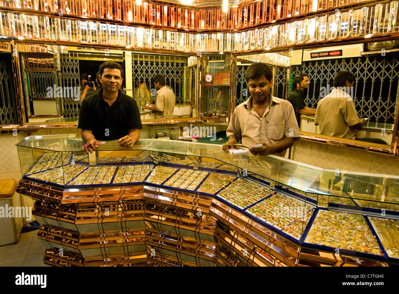 Bangladesh, Bogra, jewellery shop Stock Photo Alamy