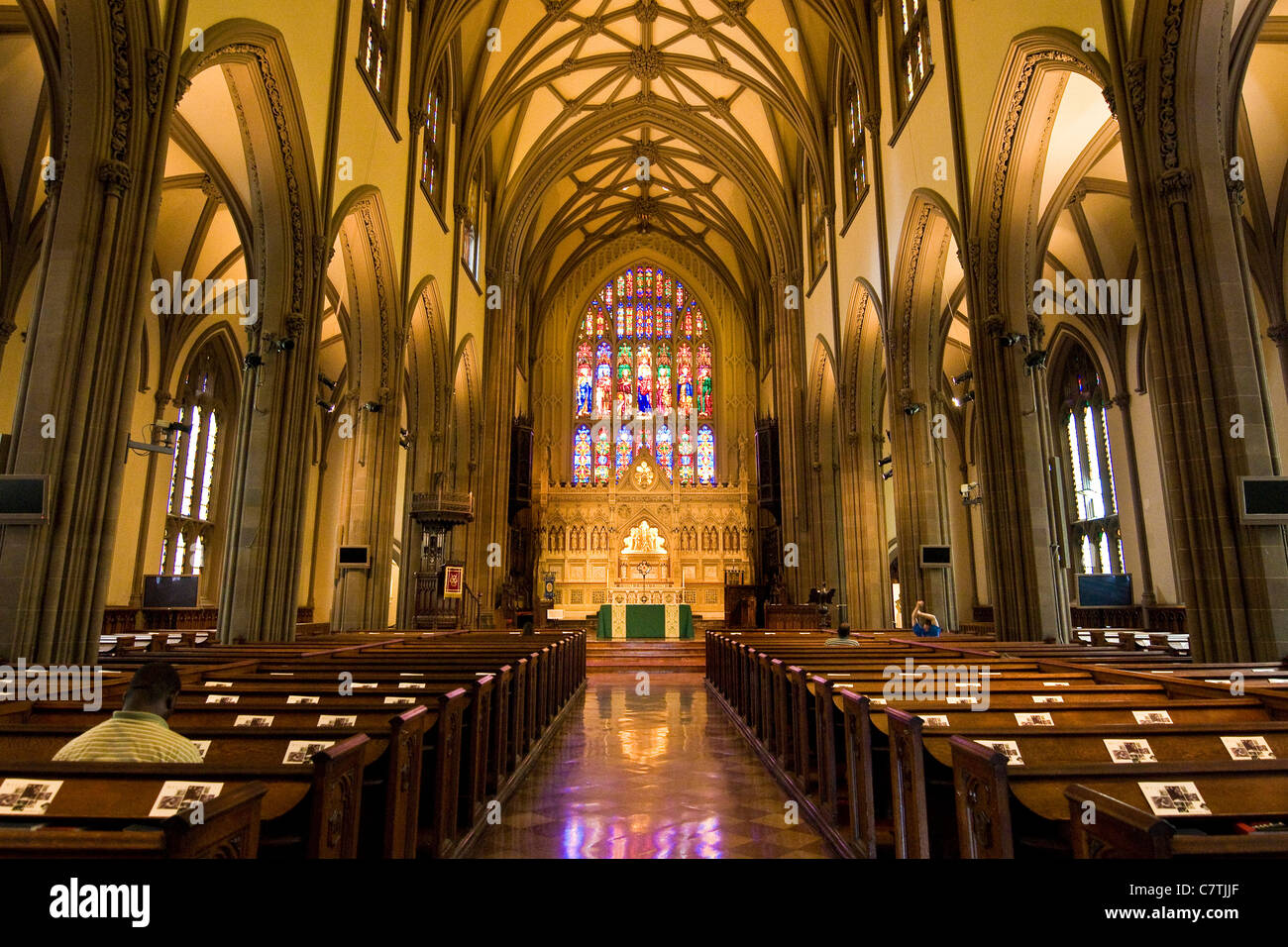 USA, New York City, interiors of Trinity Church Stock Photo Alamy