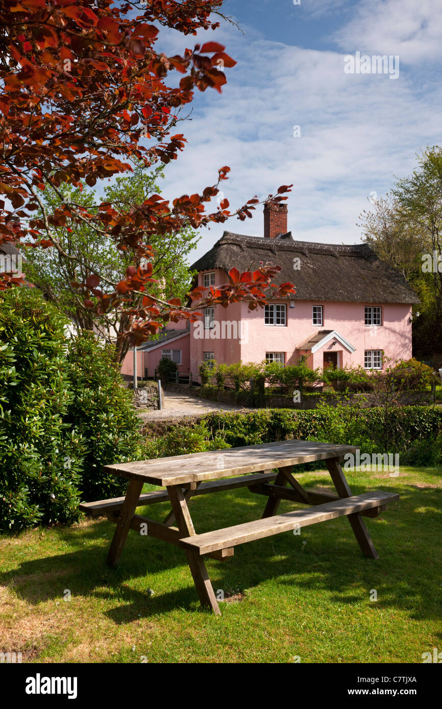 Thatched cottage in picturesque Winsford, Exmoor Stock Photo Alamy