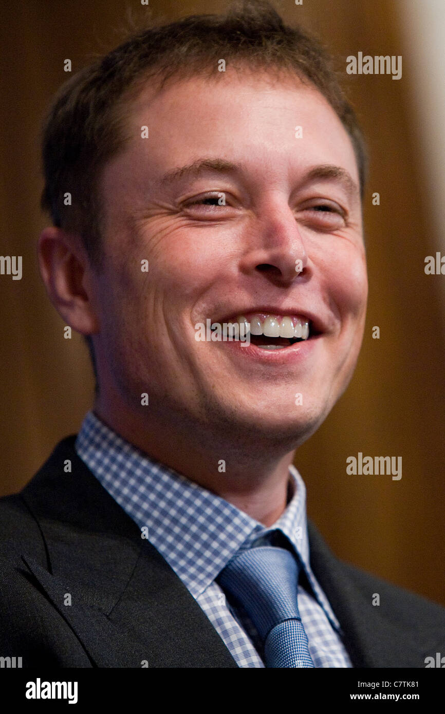 SpaceX and Tesla Motors CEO Elon Musk.  Stock Photo