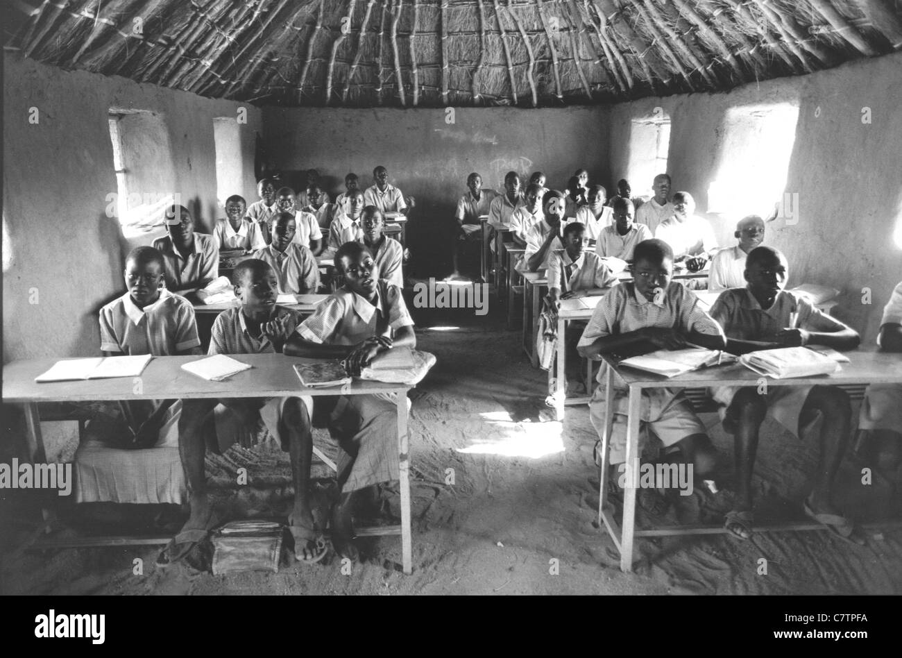 Africa, Sudan, Kordofan, Nubia, El Ebeid diocese school Stock Photo
