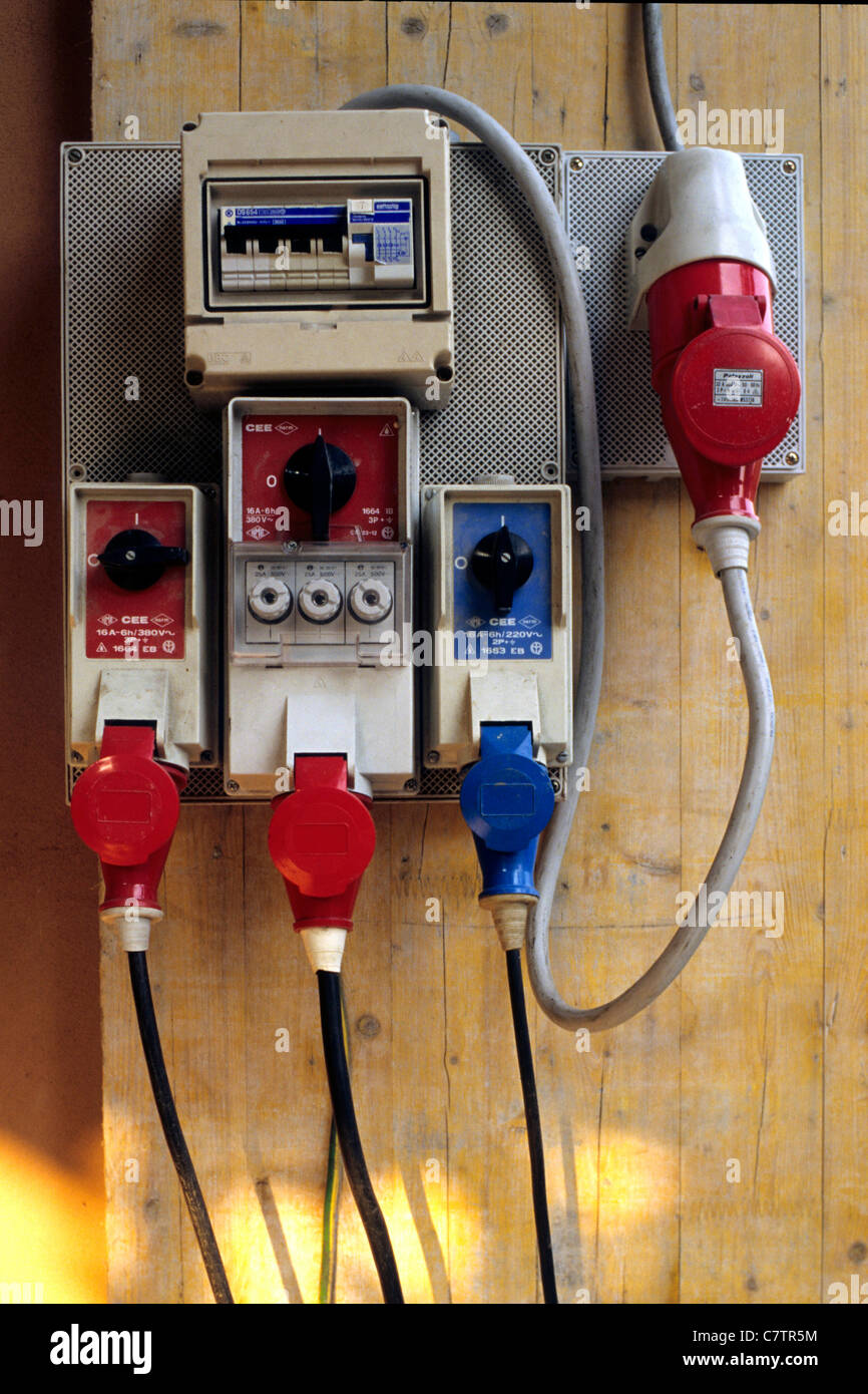 Wires cords plugs hi-res stock photography and images - Alamy