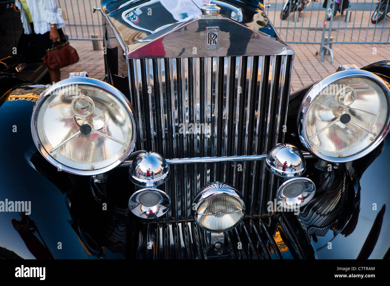 Paris, France, Antique Cars, Rolls Royce, on Display, Front Grill