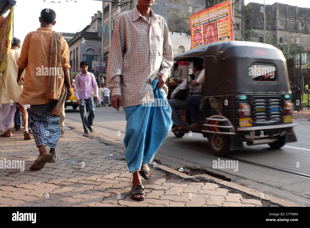 India, Calcutta, urban scene Stock Photo