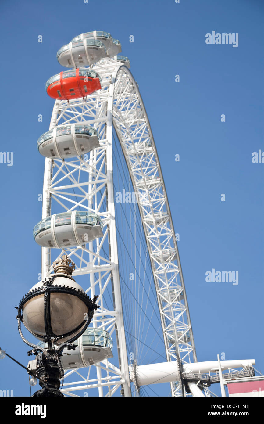 Passenger capsules on the London Eye, the Millennium Wheel Stock Photo