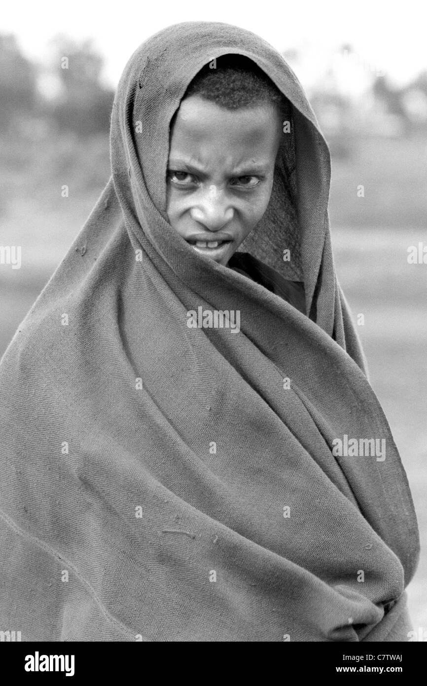 Africa, Ethiopia, young farmer Stock Photo