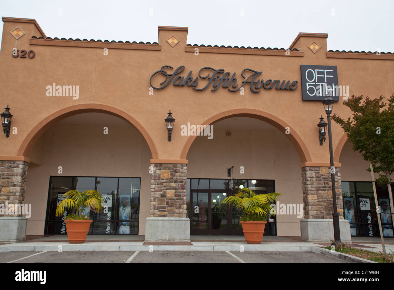 A Saks Fifth Avenue outlet store at the Camarillo outlet center in  Camarillo California Stock Photo - Alamy