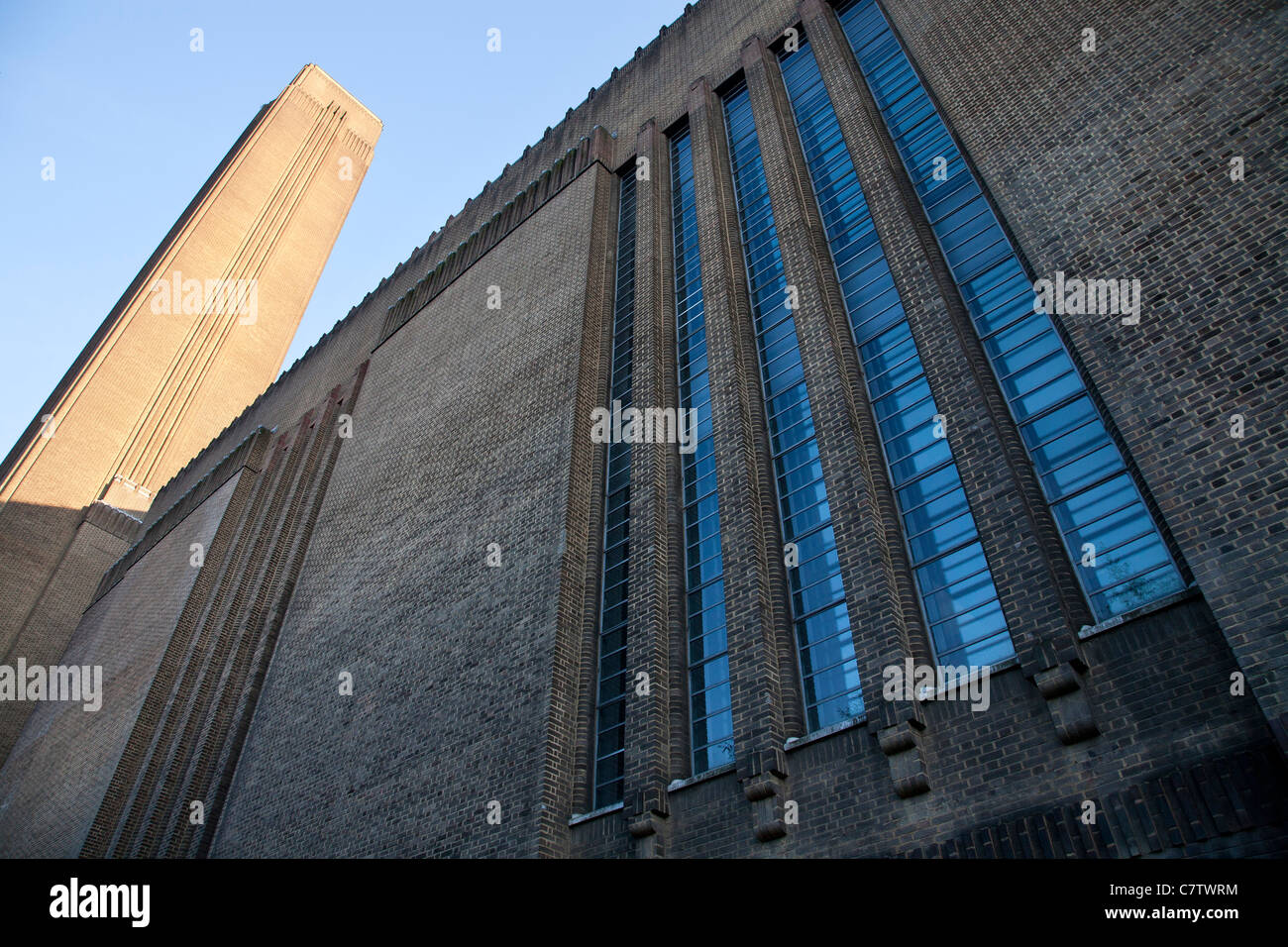 Tate Modern art gallery London, former power station. Stock Photo