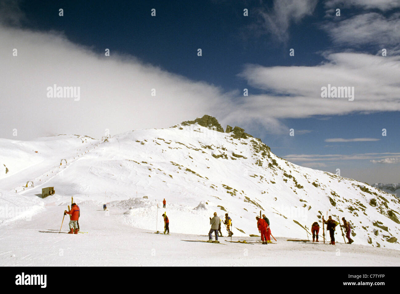 Italy, Piedmont, Monte Moro, Macugnaga, ski plant Stock Photo - Alamy