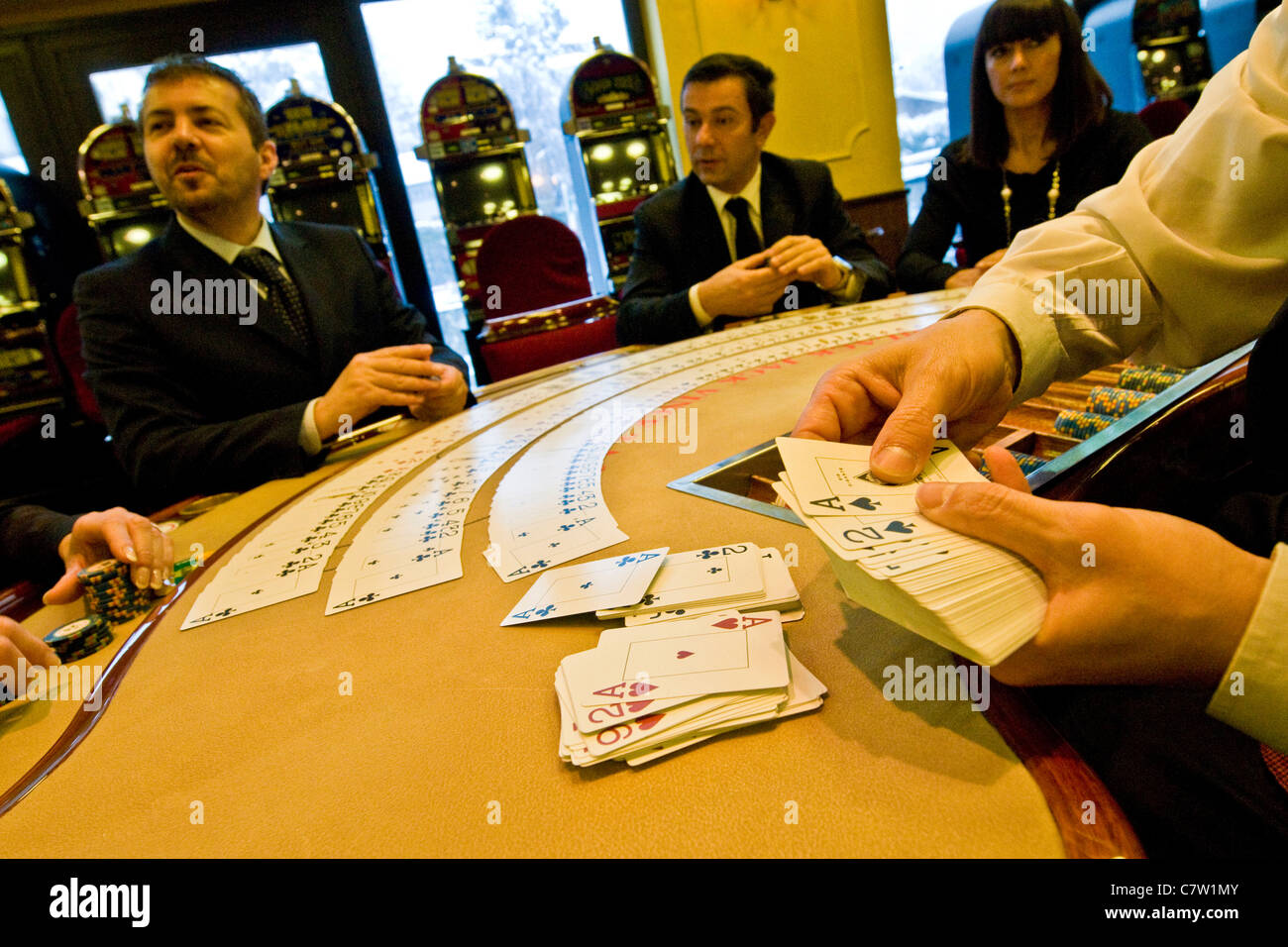 Blackjack tables hires stock photography and images Alamy