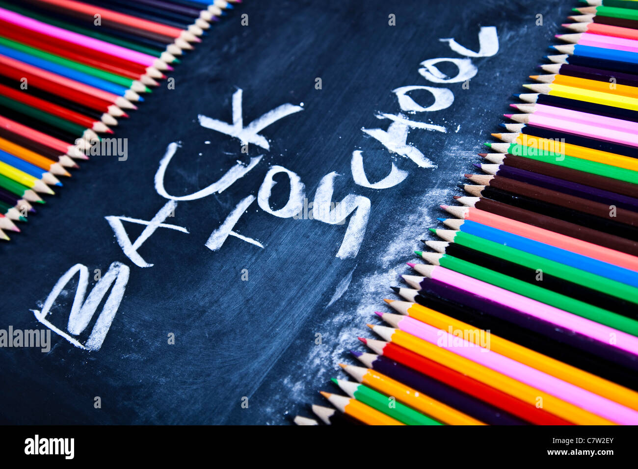Writing on blackboard Stock Photo Alamy