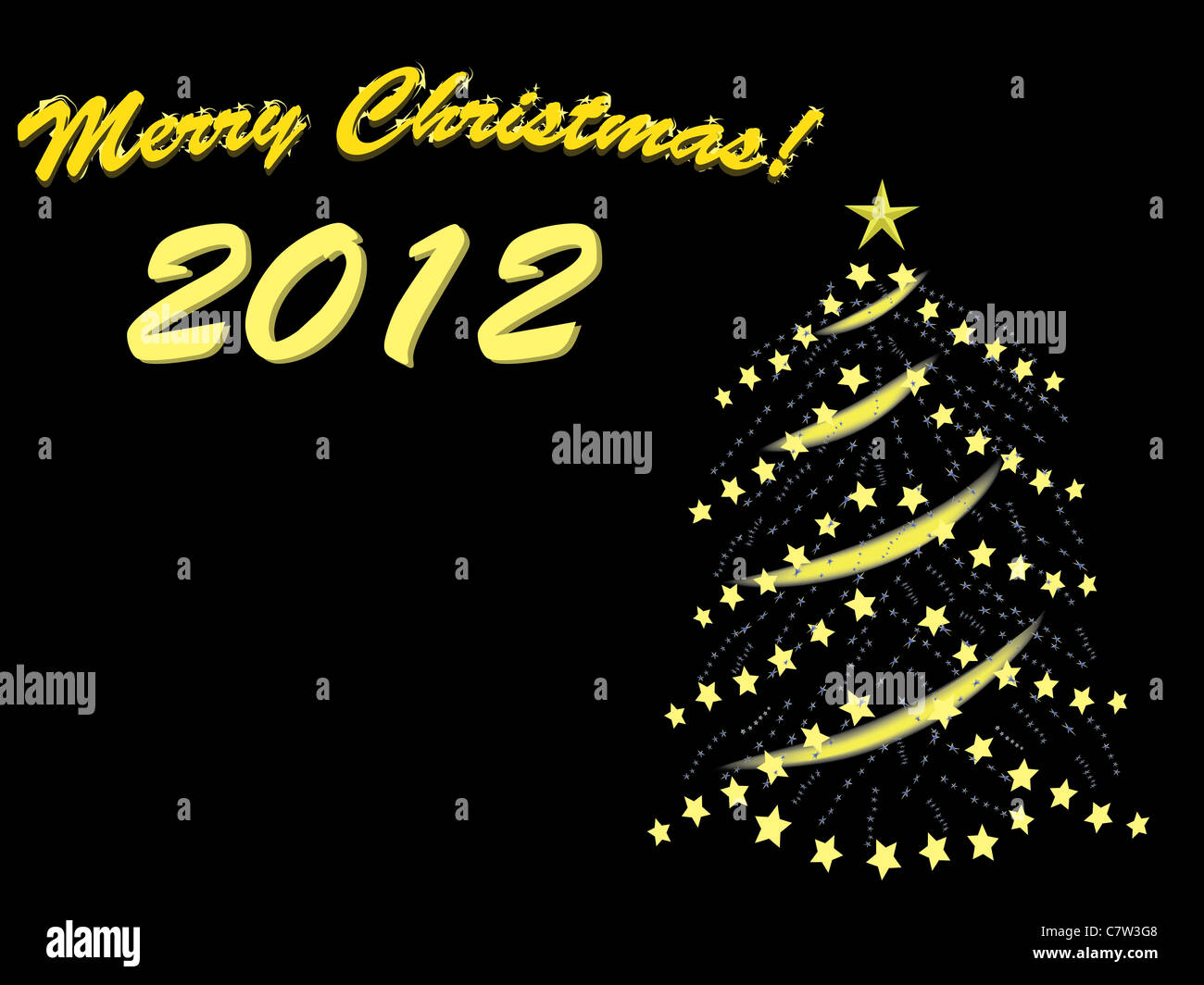 Merry christmas 2012 illustration stock photo alamy