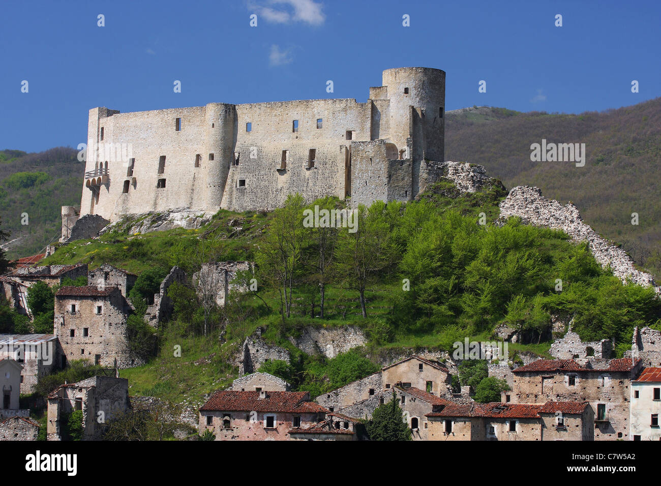 Italy, Basilicata, Brienza, Caracciolo castle Stock Photo Alamy