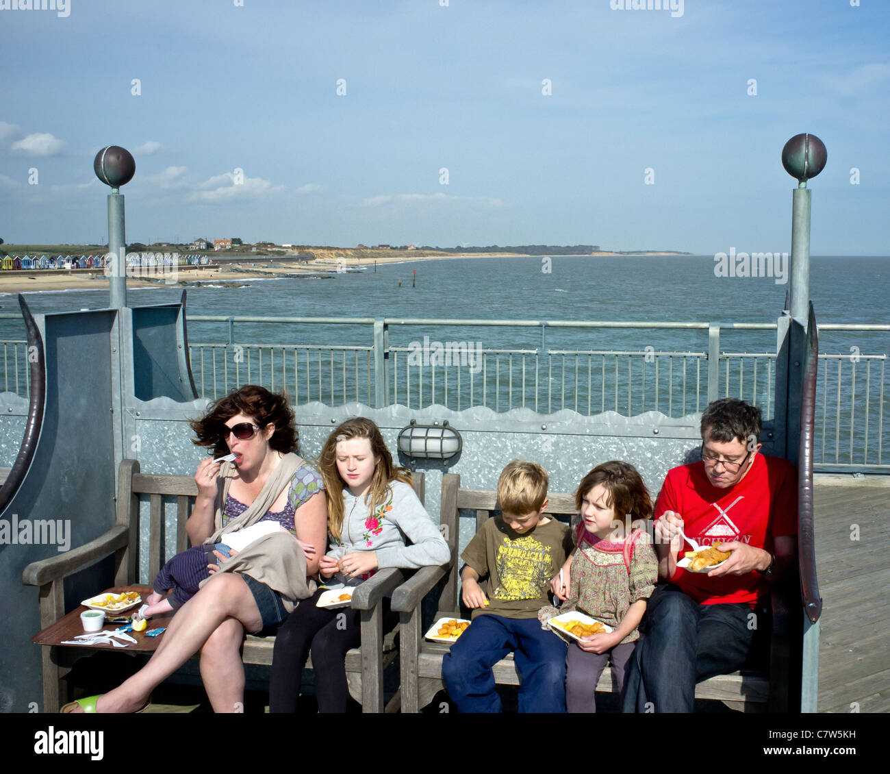 Southwold suffolk pier fish and chips hires stock photography and