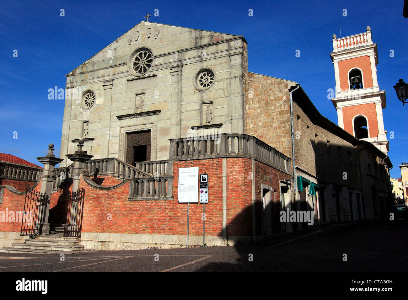 Italy, Campania, Ariano Irpino, the cathedral bell tower Stock Photo