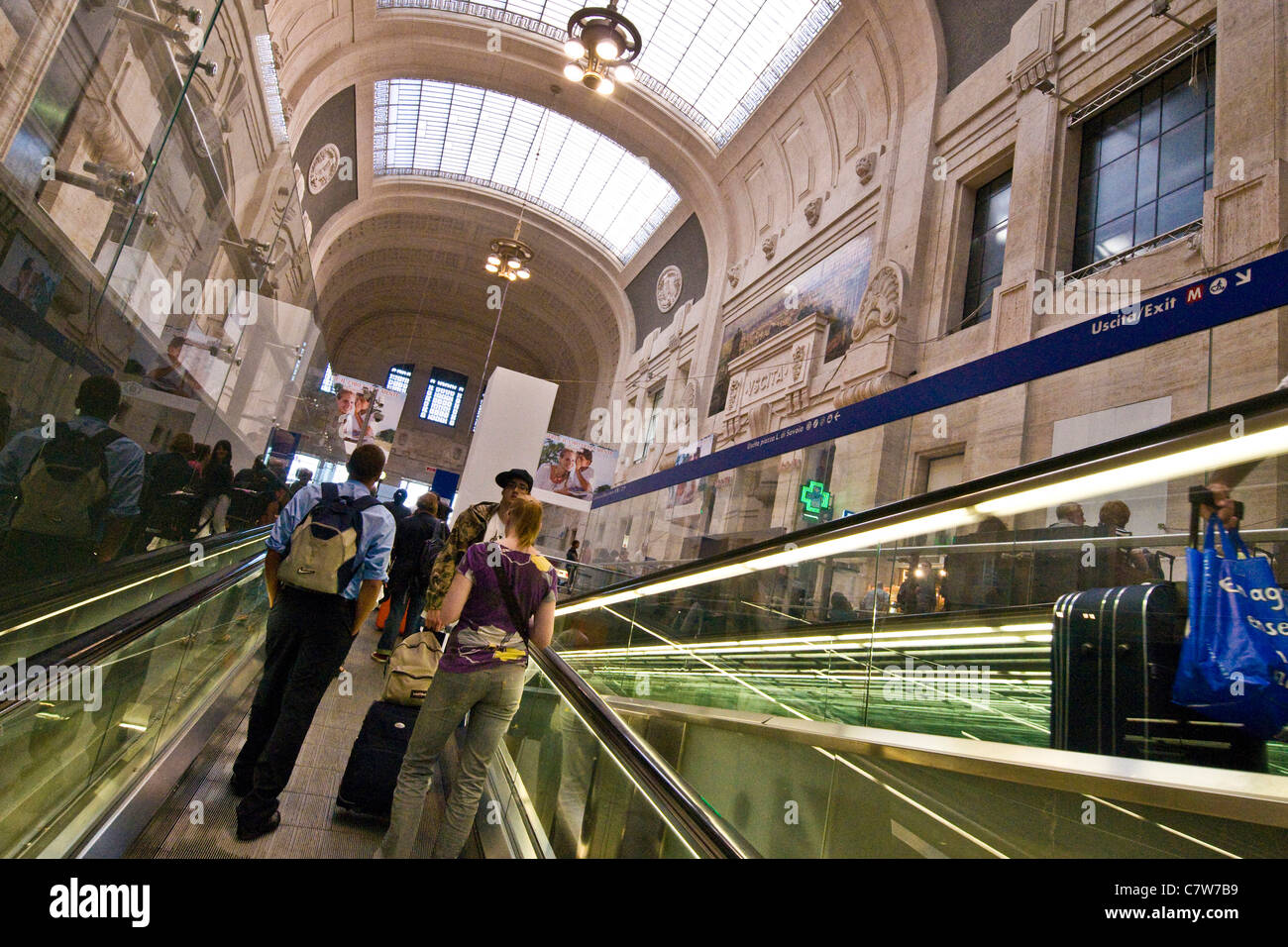 Italy, Lombardy, Milan, the Central Railway station Stock Photo