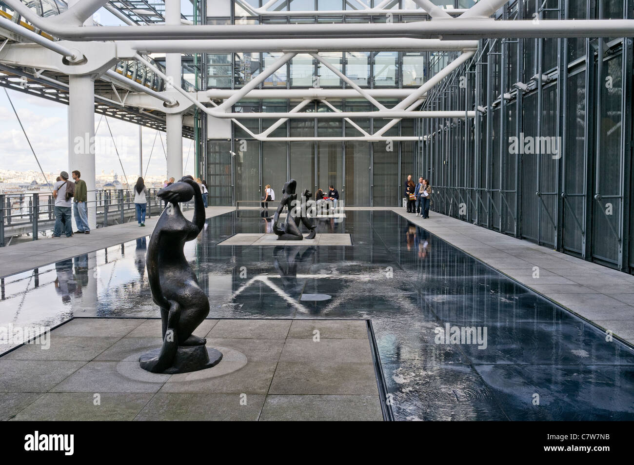 Pompidou Centre Paris Stock Photo