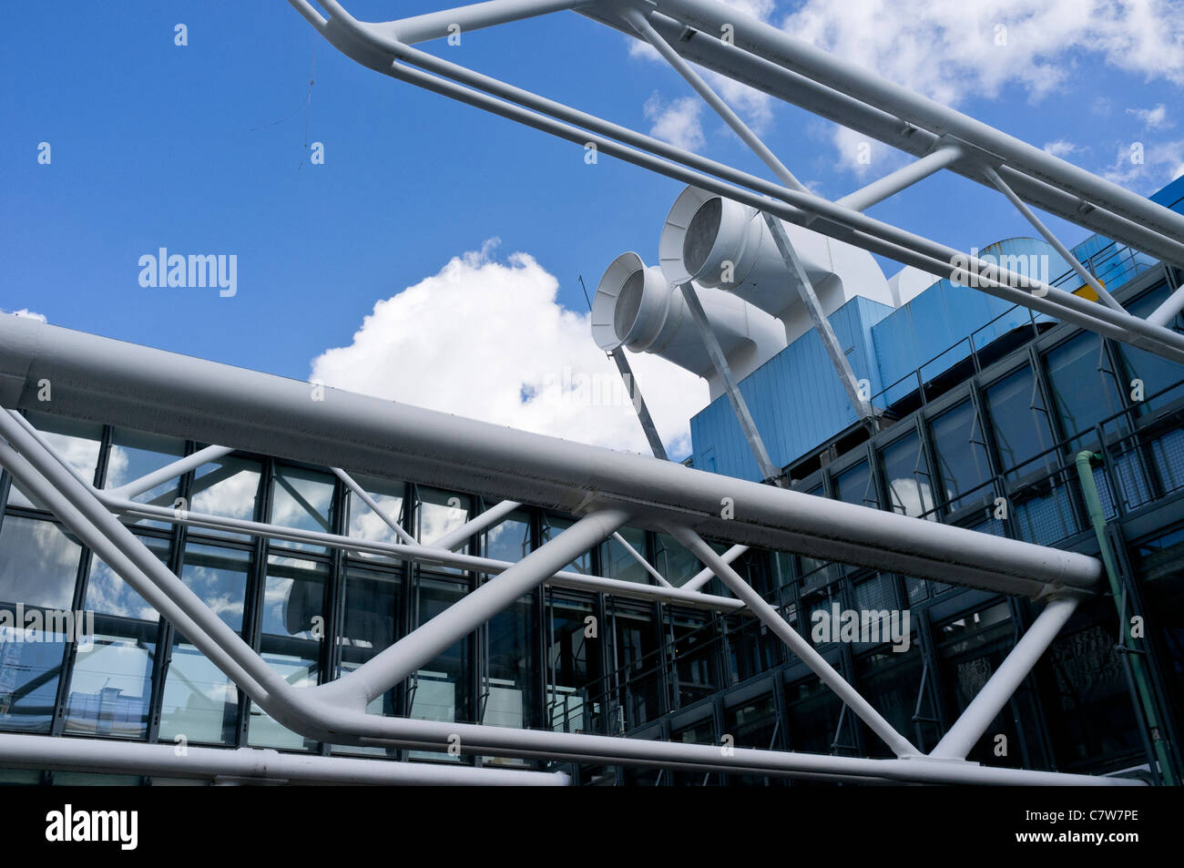 Centre Pompidou, Paris,  Architecture, Cityscape Stock Photo