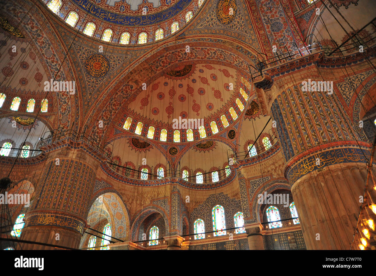 Views of the Blue Mosque in Istanbul Stock Photo - Alamy