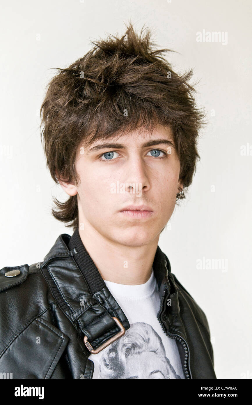 Close up of teenage boy Stock Photo - Alamy