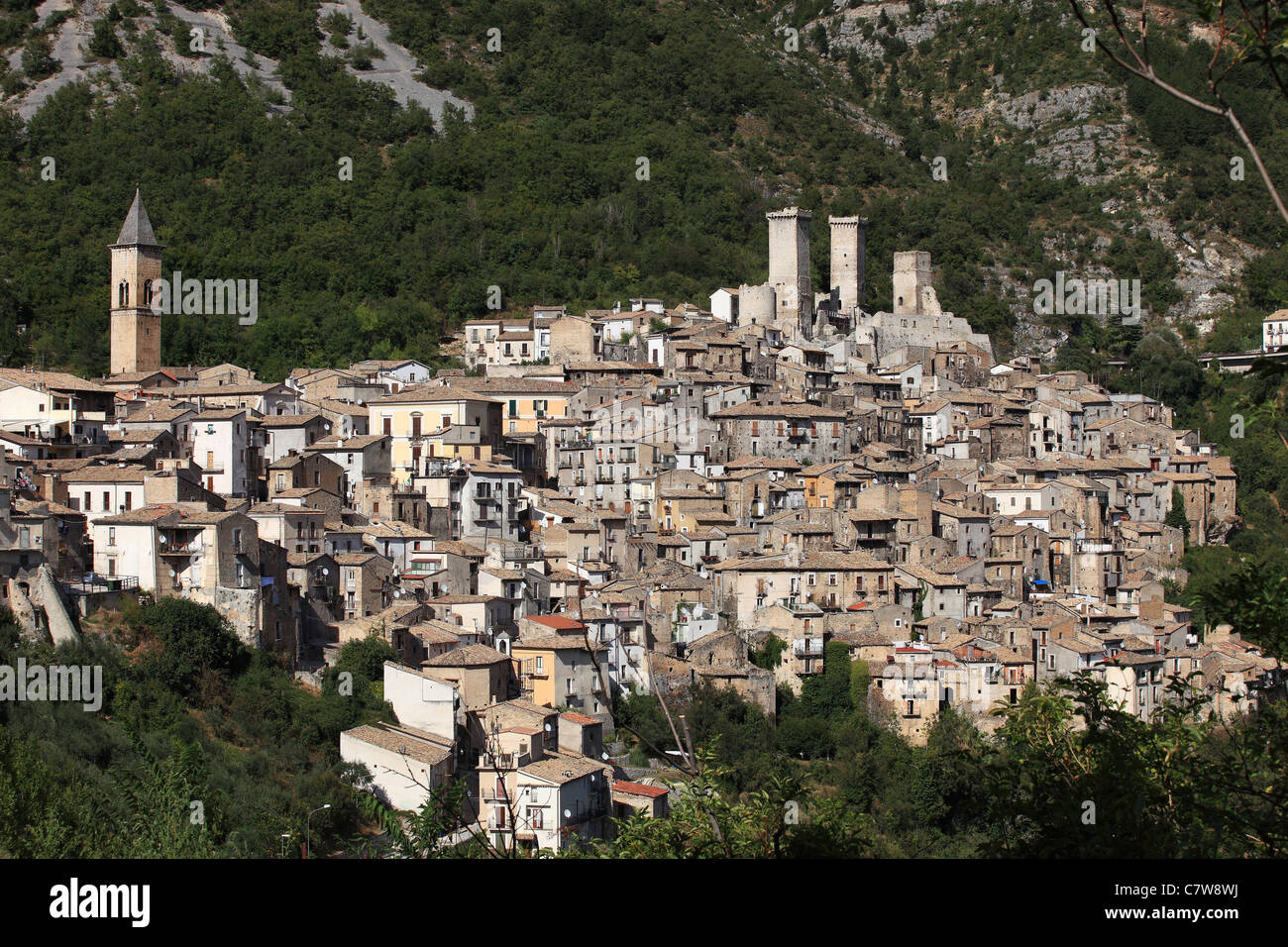 Italy, Abruzzo, Pacentro town Stock Photo Alamy