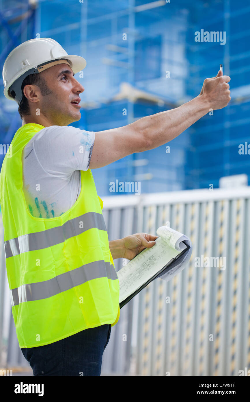 A worker on a construction site Stock Photo - Alamy