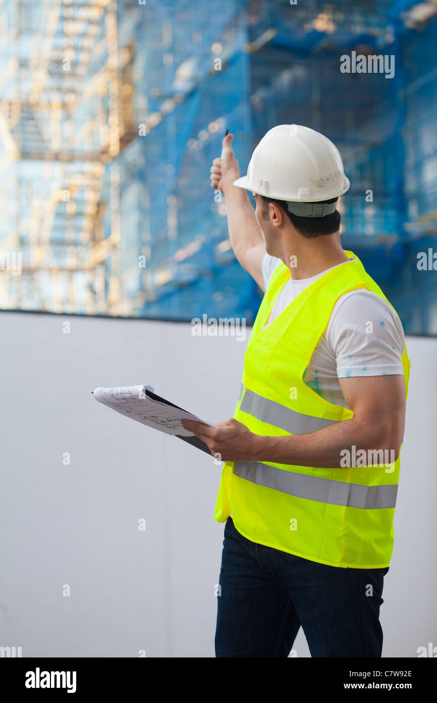 A worker on a construction site Stock Photo - Alamy