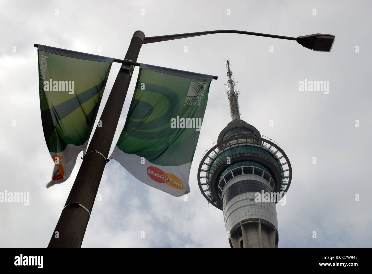 The Sky Tower Auckland New Zealand Stock Photo