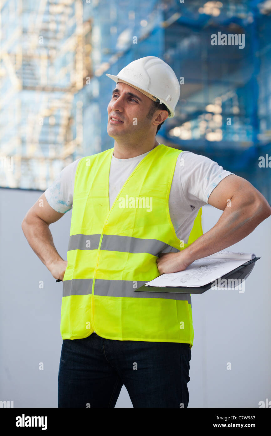 A worker on a construction site Stock Photo - Alamy