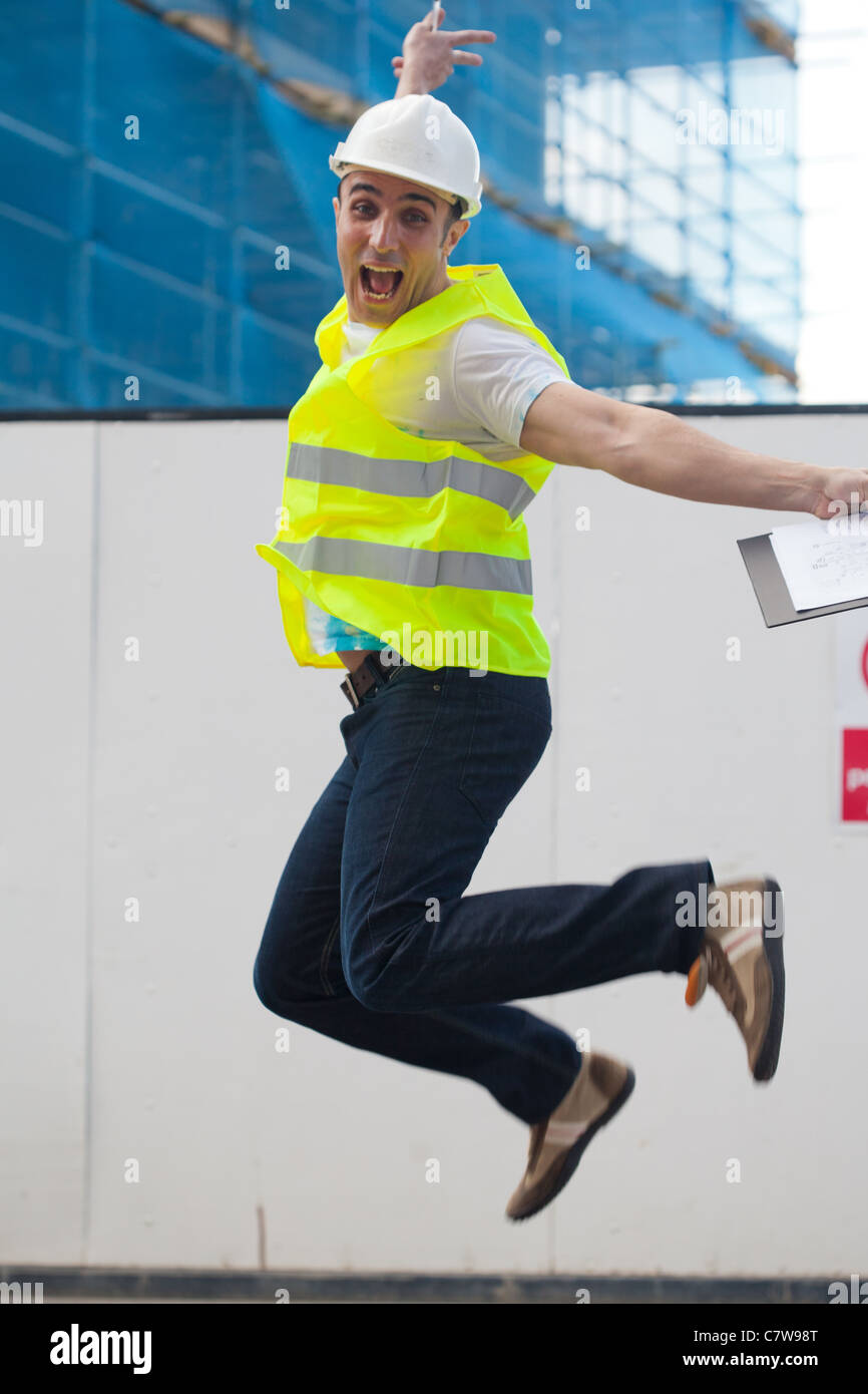 A worker on a construction site Stock Photo - Alamy