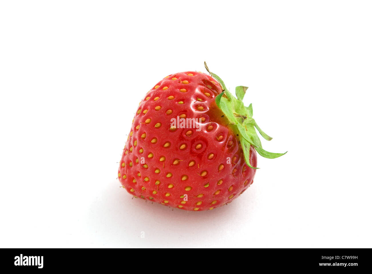 Red strawberry isolated on white background Stock Photo - Alamy